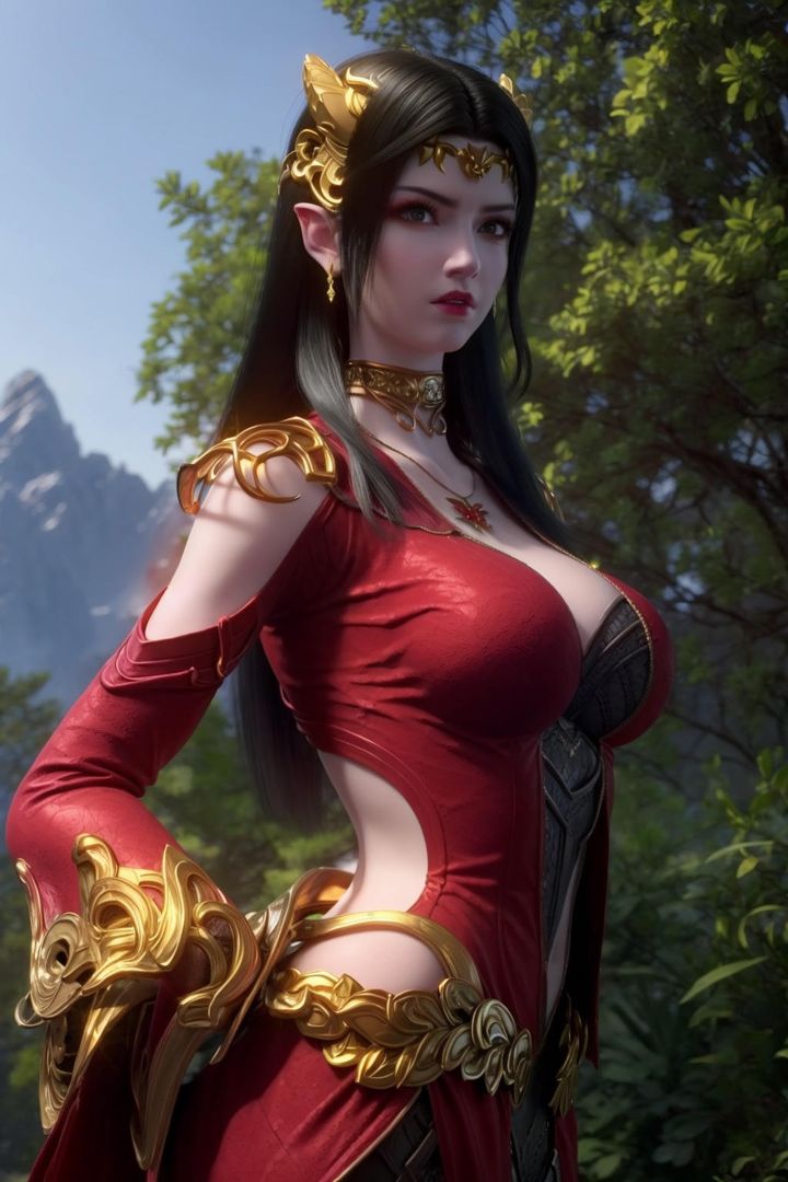 [AI绘画]国漫女主-阿七.蔷薇.高瑶.小舞.云曦.应天王后.美杜莎第13话-最终话