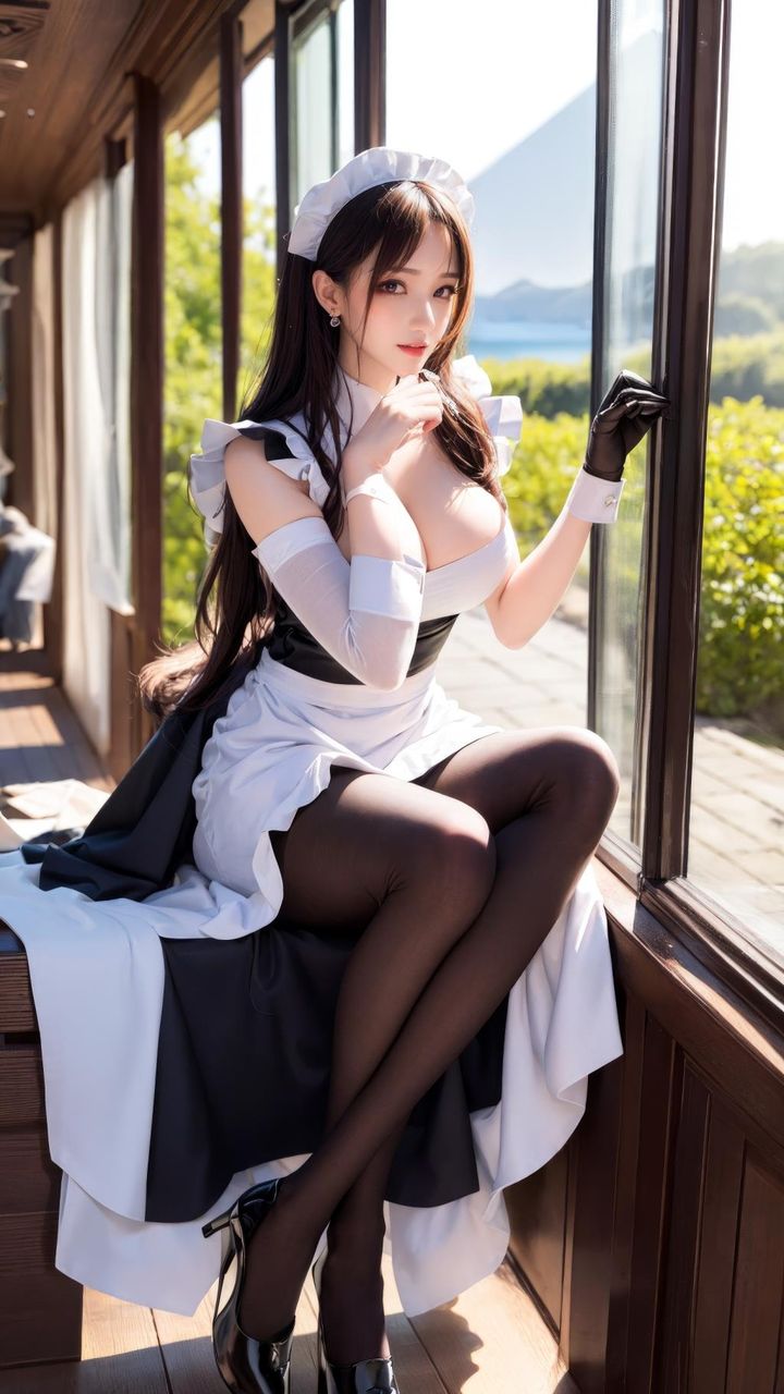 [AI绘画]TheDelicate_黑丝.女仆第03话