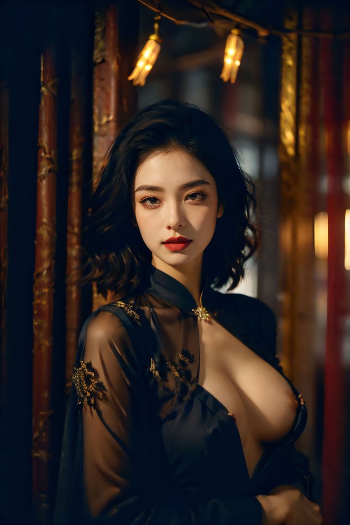 [AI绘画]极品身材_巨乳.黑丝第11话-最终话