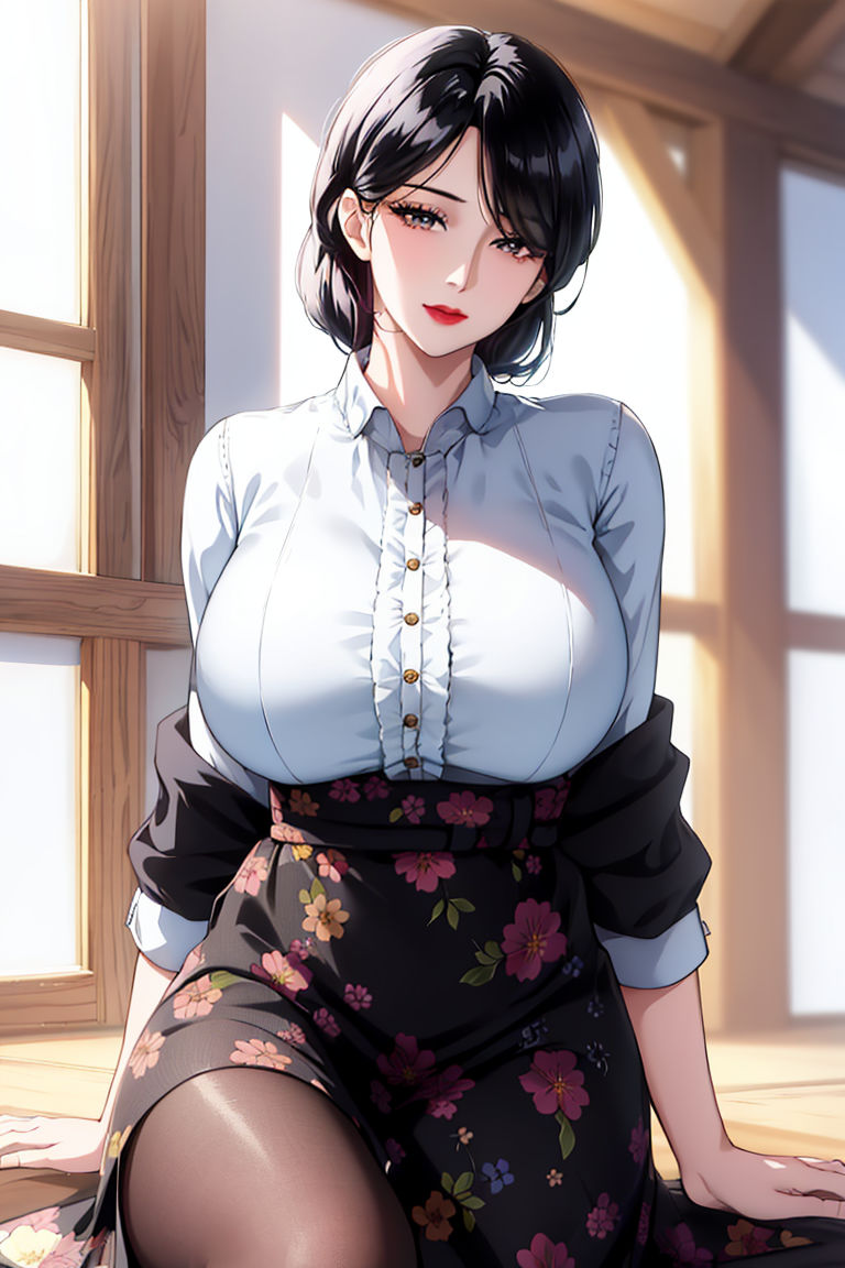 [AI绘画]美人母亲整合肉嫁高柳傢第01話