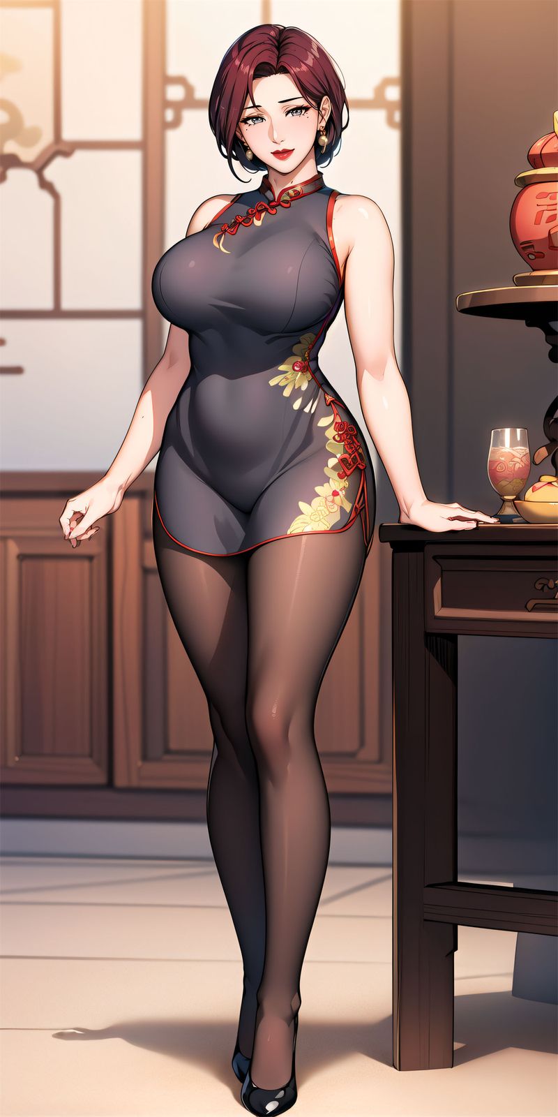 [AI绘画]美人母亲整合肉嫁高柳傢第06话